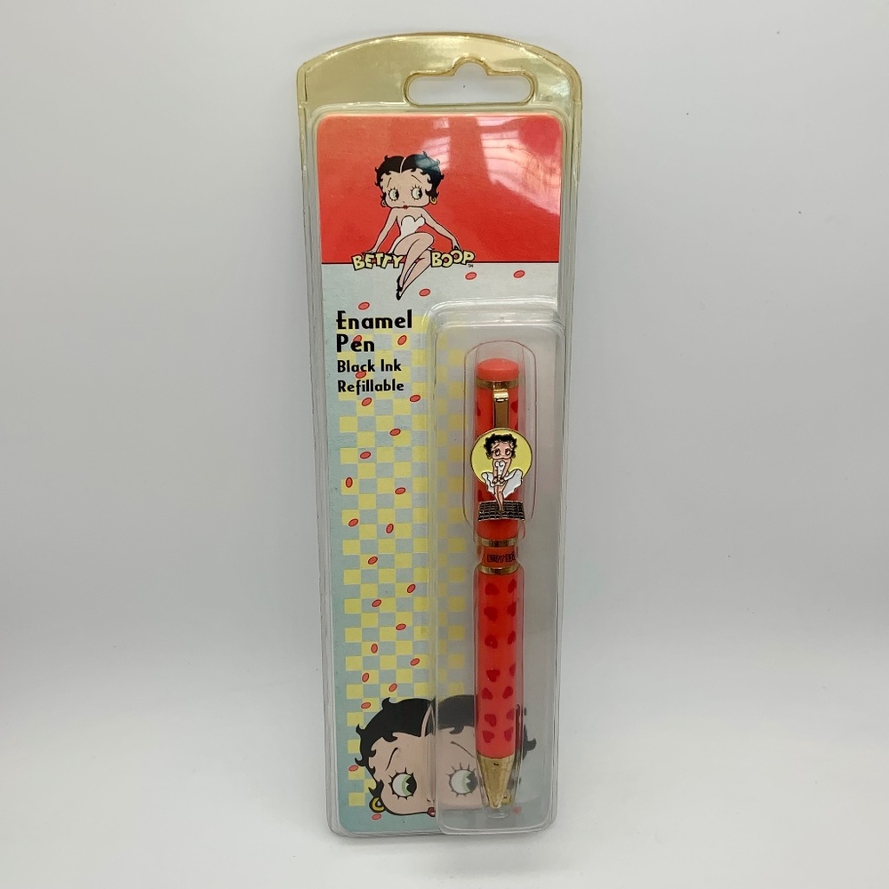 Vintage 1997 Betty Boop Enamel Pen Black Ink Refillable SEALED!